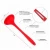 Import CF329-2 Silicone Kitchen Cooking Utensil Tools Set 10pieces Black Red from China