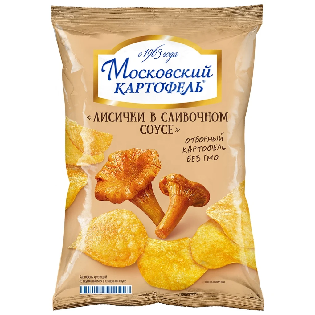 "Chanterelles in Creamy Sauce" Moskovskiy Kartofel Wholesale Potato Chips
