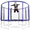 cheap 8ft round trampoline with safety enclosure and ladder for kids and adults