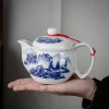Cheap Chinese Kung fu tea set ceramic tea set in Japanese style