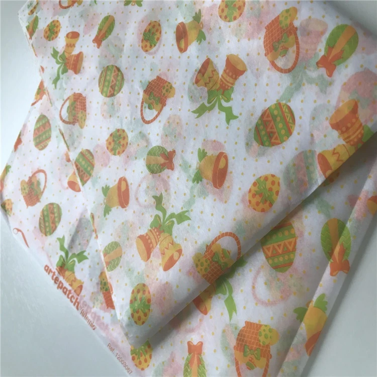 cheap custom printed tissue Christmas Wax Paper Greaseproof Wrapping Paper