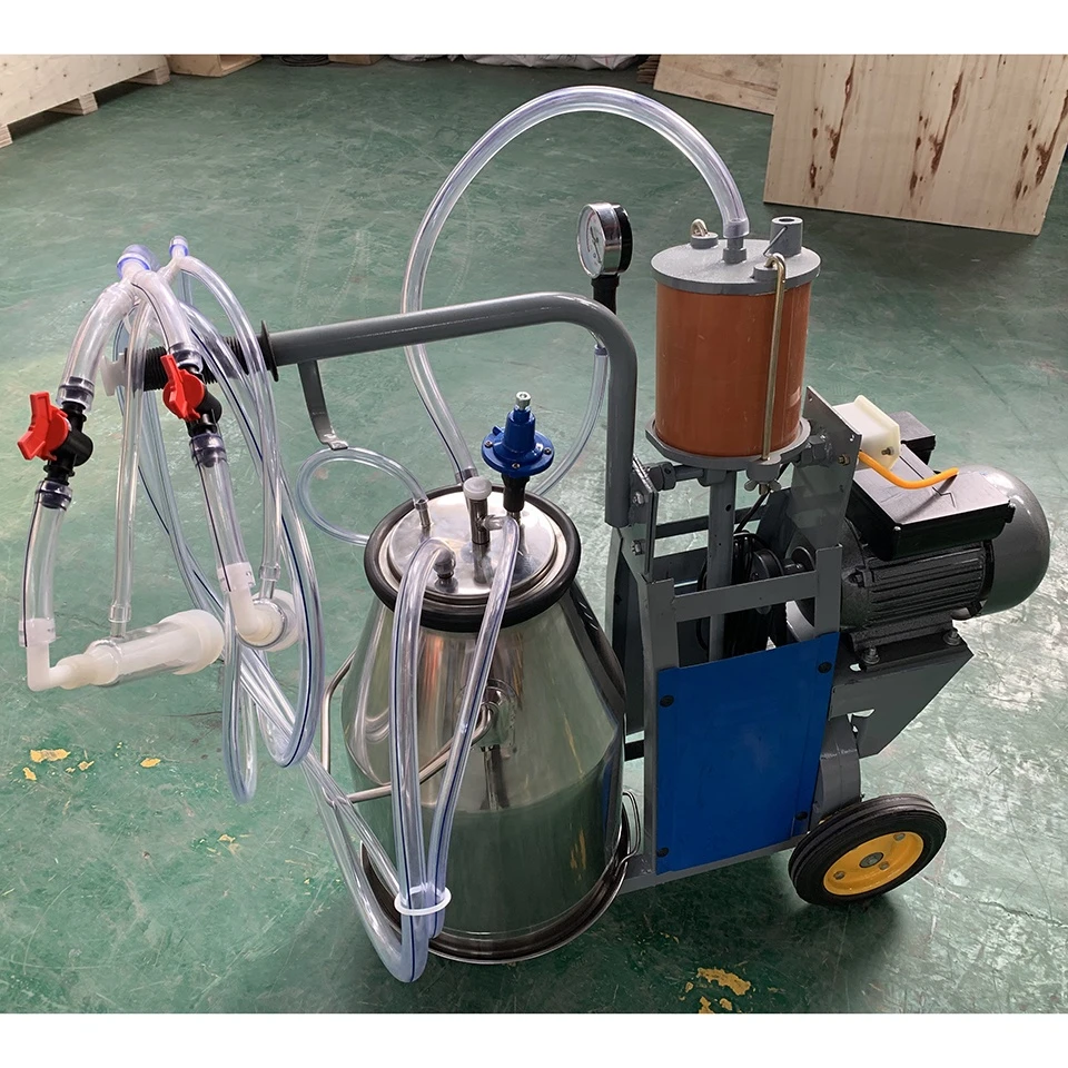 Cheap price High-efficiency hand operated portable piston mini goat milking machine