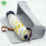 Cheap promotional gift felt umbrella sleeve custom logo umbrella storage cover bag