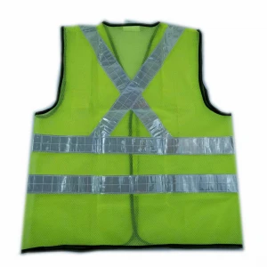 cheap PVC breathable mesh safety vest traffic  reflective safety vest 70 g mesh  high brightness reflective safety vest