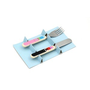Children Dinnerware Sets Stainless Steel Cutlery Set Cute Baby Tableware Fork Cutlery Sets