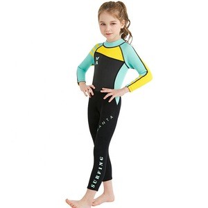 Childrens diving suit one-piece wetsuit warm surfing swimsuit