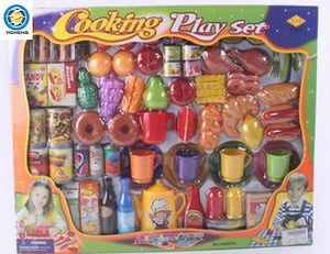 Childrens Pretend Food Set Toy Tea Set Cooking Food Kitchen Toys