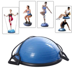 China factory customizeHot sale 46cm Yoga Half Balance ball With Pump for Balance Trainer Fitness