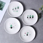 China factory  dinner plate  round shape ceramic plate