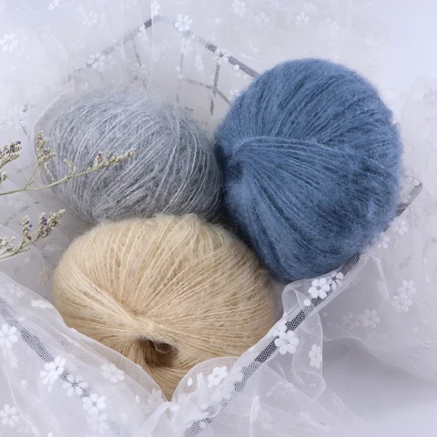 china factory popular wholesale good quality hand knitting yarn mohair acrylic wool blended