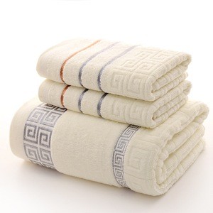 China Factory Supply 100% cotton Bath Towels Set Cotton Towel