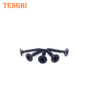 China manufacturer black phosphide bugle head drywall screw with low price