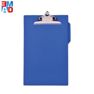 China ningbo office FC size plastic PVC customized vinyl clipboard with pen holder
