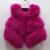 Import China short pattern real fur vest suits top quality fox fur lady girl vest from China