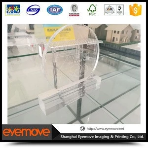 China supplier manufacture direct sale acrylic flower vase with photo holder
