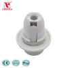 China supply lighting accessories CE certified E14 screw shell type plastic lamp holder with shade ring lamp socket