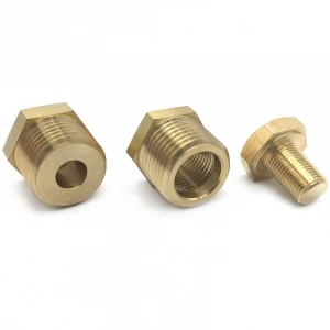China wholesale brass thread female male weld head auto parts pipe Conduit fitting hex reducer bushing