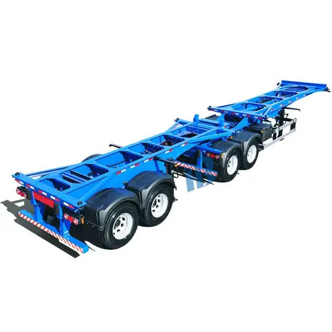Chinas hot-selling model 2-axle 20ft container semi-trailer transporter