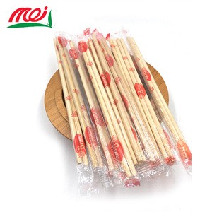 Chinese eco friendly custom size bulk disposable long bamboo round chopstick for sale