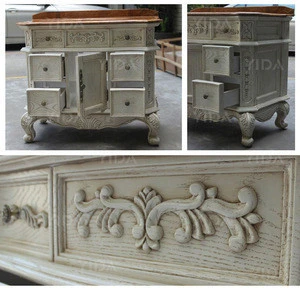Chinese Factory Oak Cabinet Bathroom Vanity Cabinet Vintage Antique Cabinet Furniture