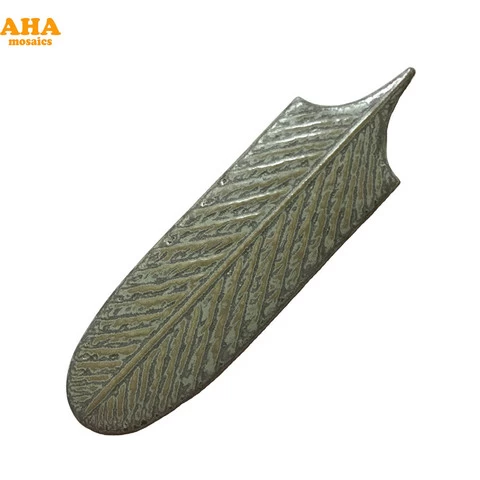 Chinese manufacturer Feather Shaped Tiles Handmade Ceramic Mosaic