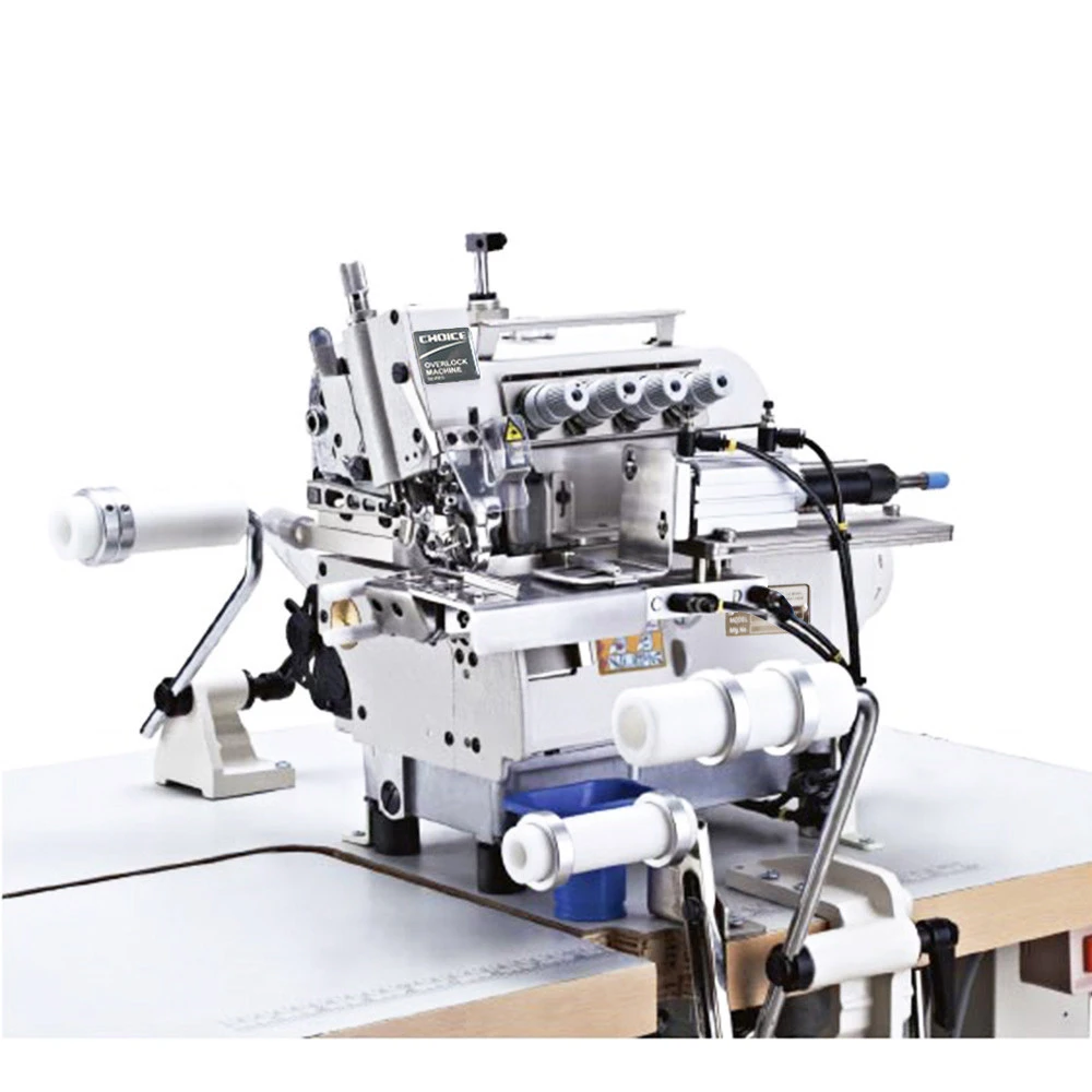 Choice GC5114EX-D-RCS Automatic pneumatic Round Collar Attaching Small Cylinder bed Overlock Machine