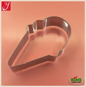 Christmas Design Strawberry Shape Metal Sheet Stainless Steel Cookie Cutter