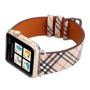 Classic Brand Leather Watch Band for Apple Watch 38/42mm Series 1 2 3