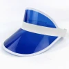 Classic Multicolor PVC Plastic UV Protection Hat Visor Sun Cap KDM-02