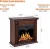 Import Classic Wooden  Brown Heater Insert Electric Fireplace Indoor from China