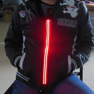 Clothing accessories led flashing zipper for hoodie