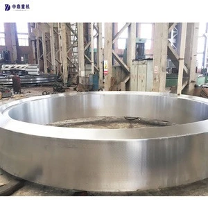 Cnc Lathe Machining Casting Steel Rotary Kiln Large Size Customized Forging Ring Rolling Tyre Roller Tyres