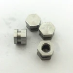 CNC machining Blue Anodized Aluminum Alloy Valve Stem Hex standoff parts