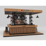 Coffee shop bar counter decoration interior design display rack coffee shop furniture equipment