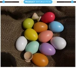 Colorful marine lifeeaster eggs filled with toys