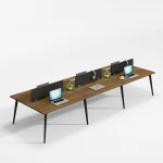 Combination Office Furniture Simple Modern 4/ 6 Person Office Desk Work Station Staff Desk And Chair 4 Person Office Workstation