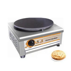Commercial Electric Crepe Maker Machine 220V Kitchen Non Stick Pancake Maker
