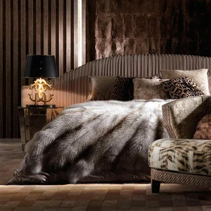 commercial furniture high back design hotel beds single bed king size FB001