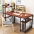 Import Computer Desk Study Writing Table for Home Office, Industrial Simple Style PC Desk, Black Metal Frame kids desk from China