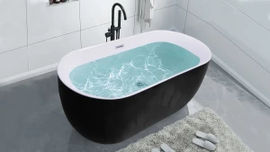 Constant Temperature Seamless Integrated Freestanding Acrylic Bathtub