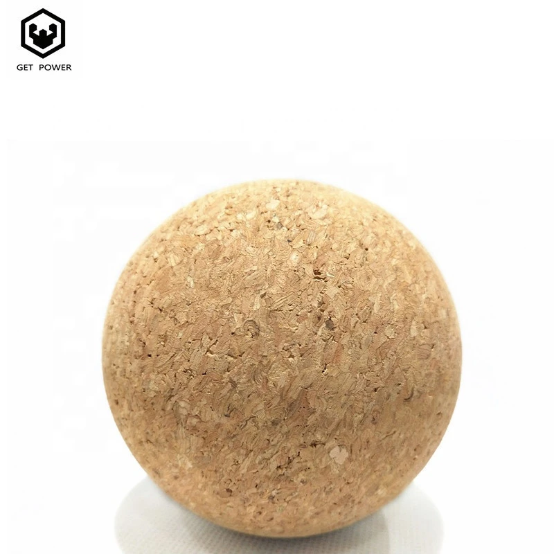 Cork mobility deep tissue massage roller ball custom logo for foot and hand,yoga ball therapy rehabilitation equipment