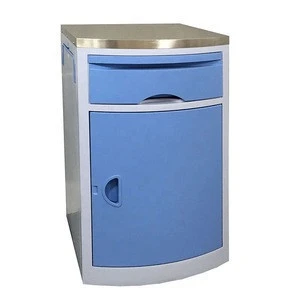 Corrosion resistance Stainless steel cap Hospital Bedside Cabinet