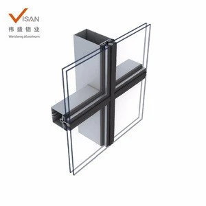 Cost-effective extrusion curtain wall aluminium profiles