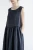 Import Cotton and linen loose waist mid-length a line trendy knitted dresses casual for women from China