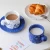 Import Creative handmade ink-splashing mug ceramic cup and saucer customizable LOGO,Nordic ins couple personalized water cup from China