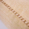Cross stitch linen stool bean bag cover square ottoman bean bag