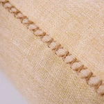 Cross stitch linen stool bean bag cover square ottoman bean bag
