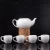 Import Crystal Clear And White Ceramic Tea Cup Set Porcelain  Coffee Cups With Tray from China