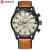 CURREN 8250 Chronograph Men Watches Quartz Watch Sport Wristwatches Military Leather Fashion Brand Relogio Masculino