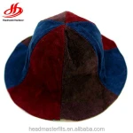 Custom 6 panel colorful corduroy fisher caps bucket hats